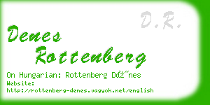 denes rottenberg business card
